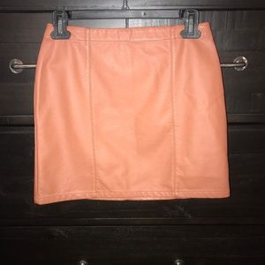 Faux Leather Skirt